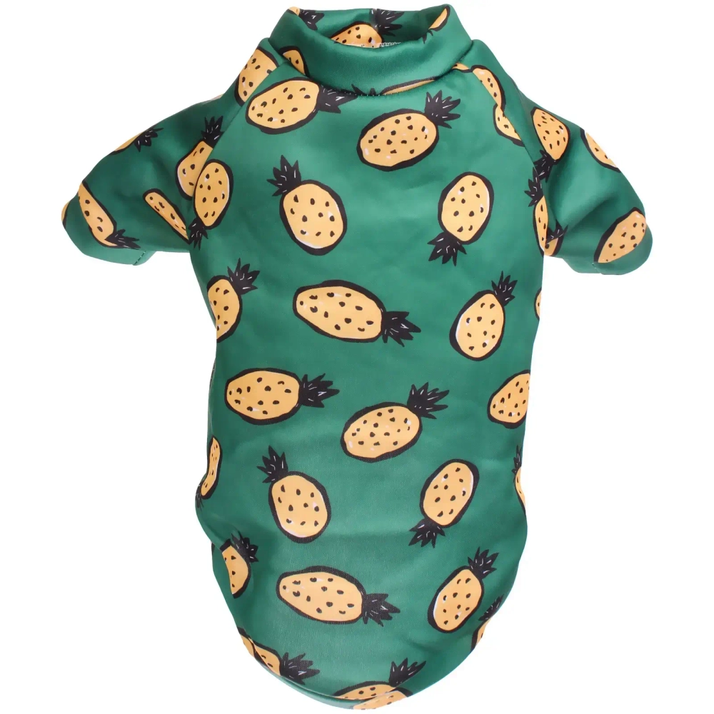 Кофта - толстовка для мелких пород собак «BRO Style», принт ананасы, р M