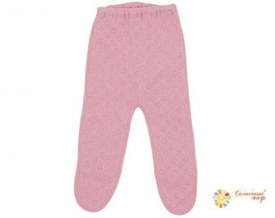 Ползунки короткие на резинке (рибана ажур) для девочки Размер 20 Рост 62 (Солнечный миф)