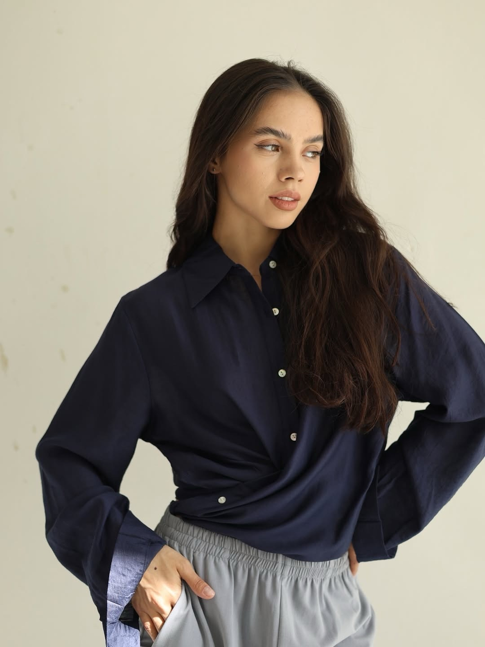 рубашка классического кроя