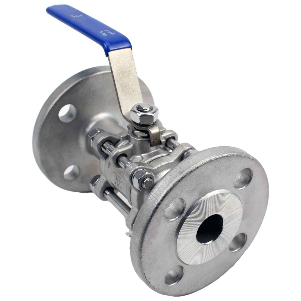 Stainless steel ball valve Elephant BV.F.Fp.T.ISO.304.180 580 psi, SS304, full port, flanged connection, with ISO 5211 mounting pad