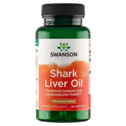 Swanson - масло печени акулы, 60 капсул
