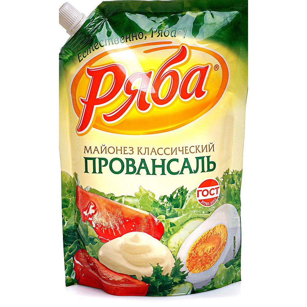 Майонез Ряба Классический провансаль 50.5%, 630г