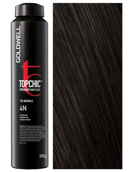 Goldwell Topchic 4N - средне-коричневый 250 мл (баллон)