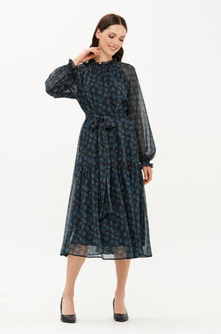 51720 Платье женское (синий принт)
