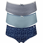 Набор из 3 хлопковых трусиков-шортов Alice (Размер: S) (Цвет: разноцветный)