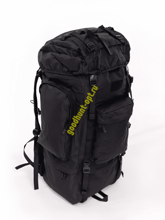 Тактический военный походный каркасный рюкзак 100 л Черный