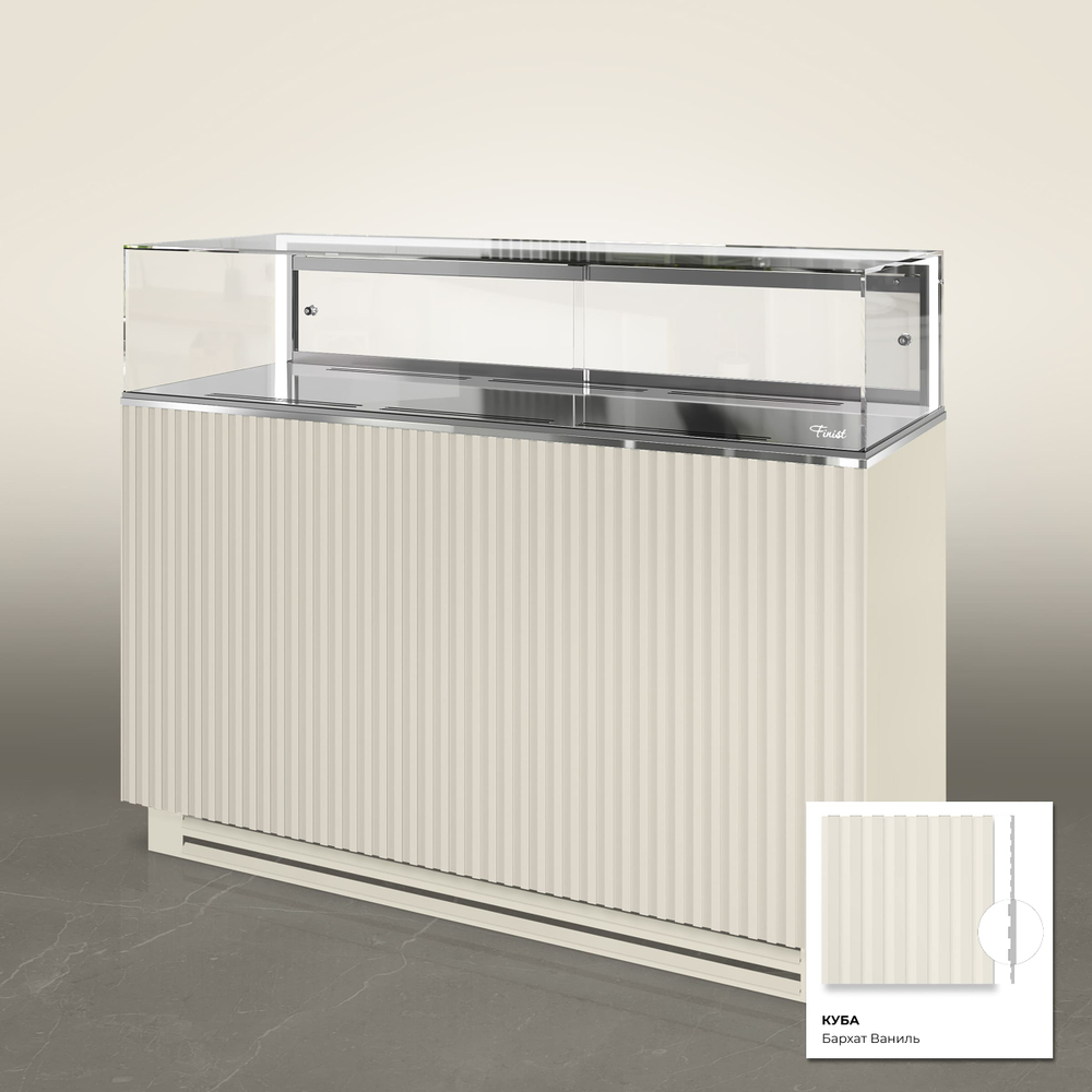 Кондитерская напольная холодильная витрина Finist GLASSIER 58 LUX