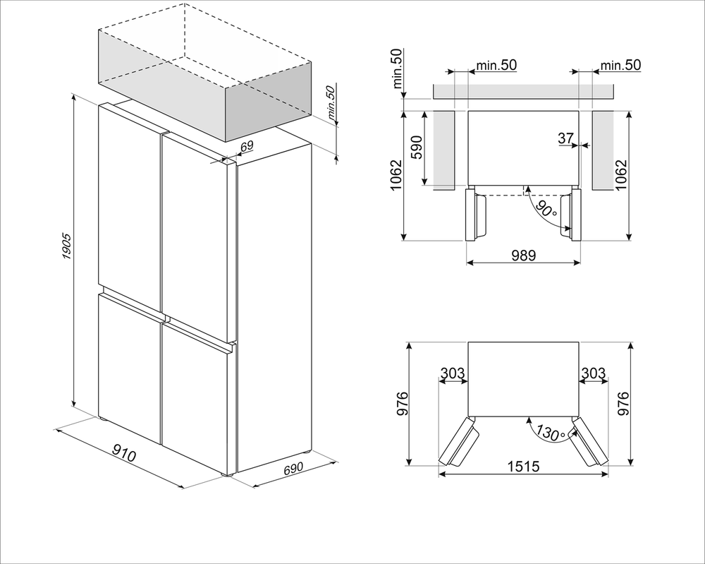 Холодильник Smeg FQI60KD