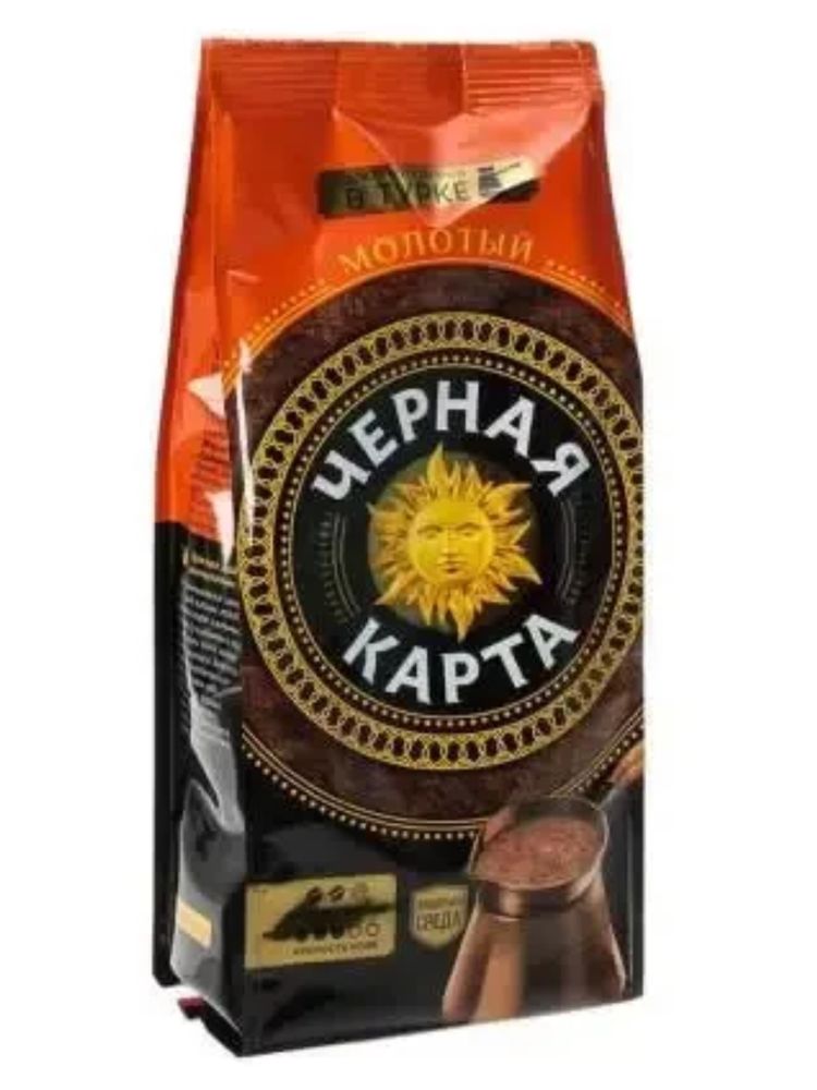 Кофе молотый Черная Карта для турки 250 г x 4 шт