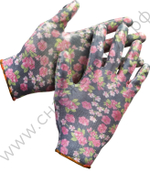 GRINDA прозрачное нитриловое покрытие, чёрные, размер S-M, садовые перчатки (11297-S)