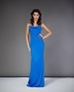 24-19 SS Платье в пол на лямках, электрик M