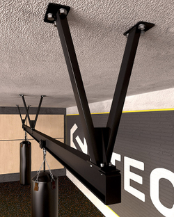 Комплект монорельса для подвесных снарядов (L=5,94 метров) с кронштейнами H=600 мм