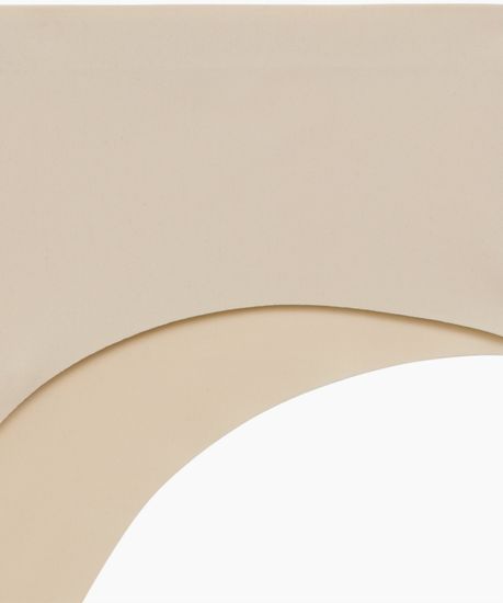 Женские трусы бесшовные бразильана (1шт) Atlantic LS-002, нейлон/эластан, светло-бежевый