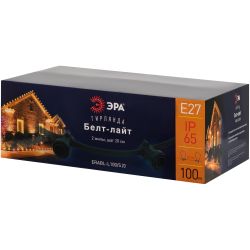 Гирлянда ЭРА ERABL-L100/S20 белт лайт светодиодная новогодняя нить уличная 100 м шаг 20 | Профессиональное праздничное и новогоднее освещение