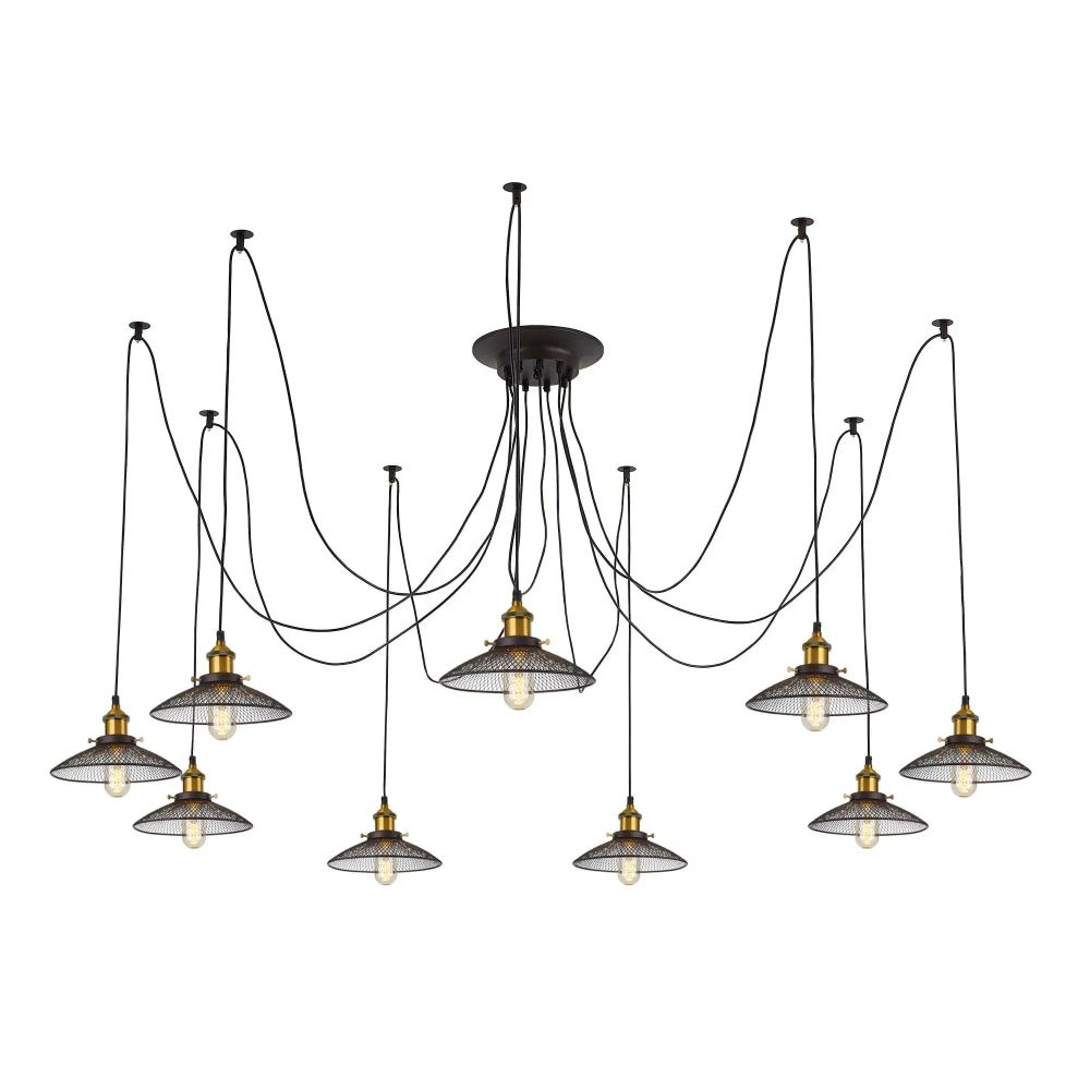 Citilux Эдисон CL451091 Люстра паук Венге Бронза