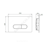 Кнопка для инсталляции хром глянцевая OLEAS M1 Ideal Standard R0115AA