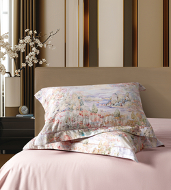 КПБ евро "Краски акварели" (хлопок) под:200х230см, пр:245х250, нав:48х74см (2шт)