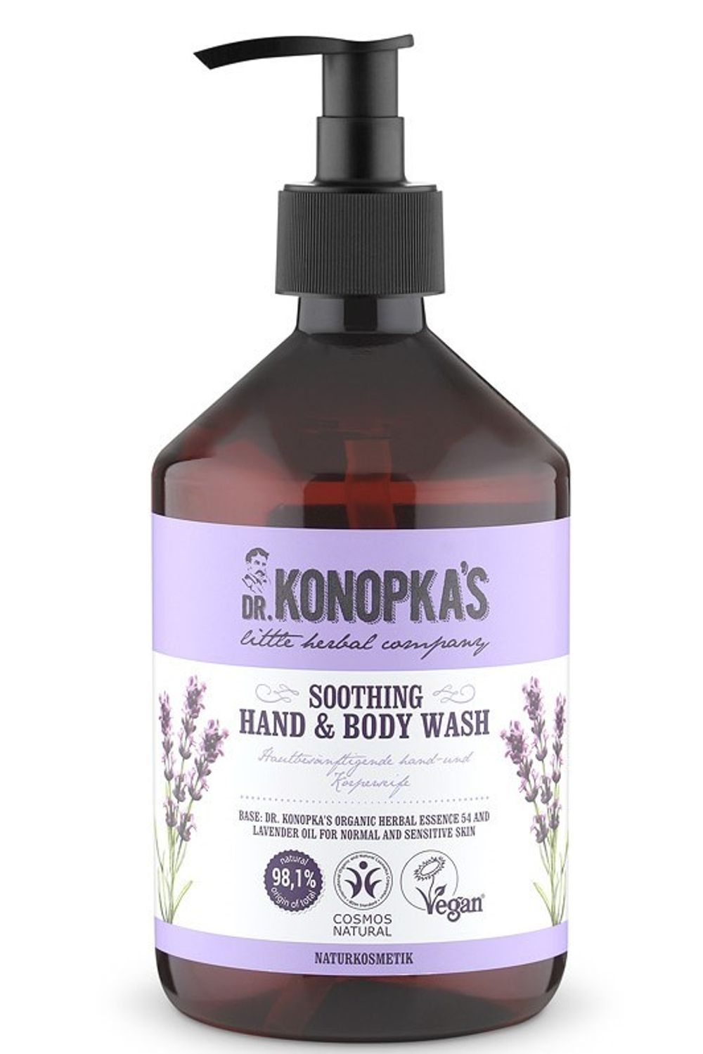 Мыло для рук и тела Успокаивающее, 500 мл (Dr.Konopka's)