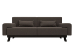 Диван прямой Мюнхен, Амур 05 коричневый, Рогожка, 122471