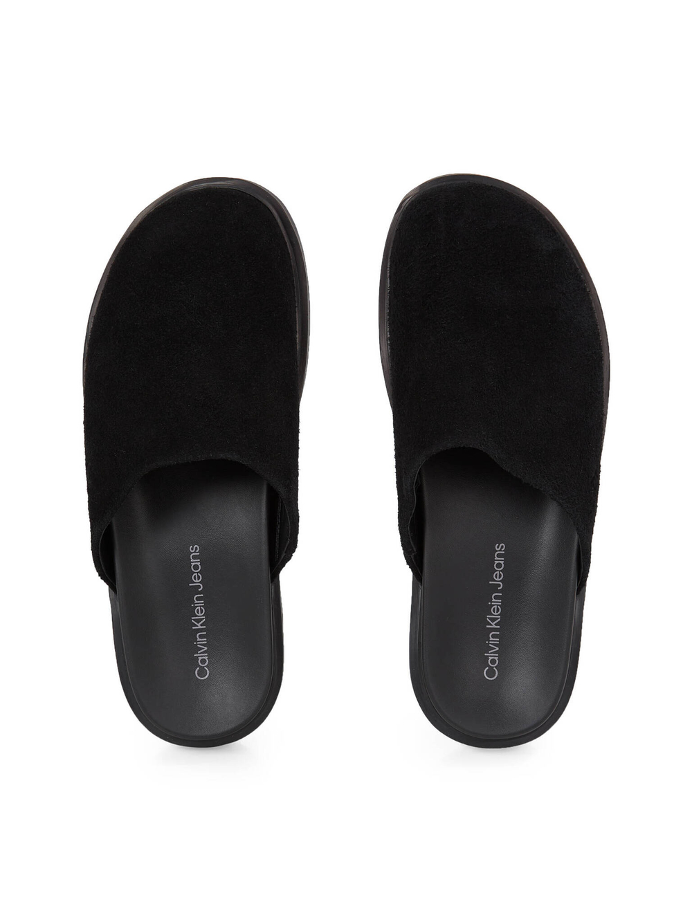 Кожаная домашняя обувь Calvin Klein Jeans - черный(YM0YM01182)