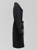 Пальто Erada USM 79 прямое двубортное с вертикальными прорезными карманами и поясом