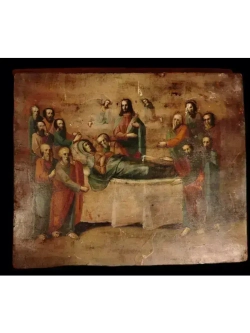 Старинная Икона "Успение пресвятой Богородицы" 1908 год