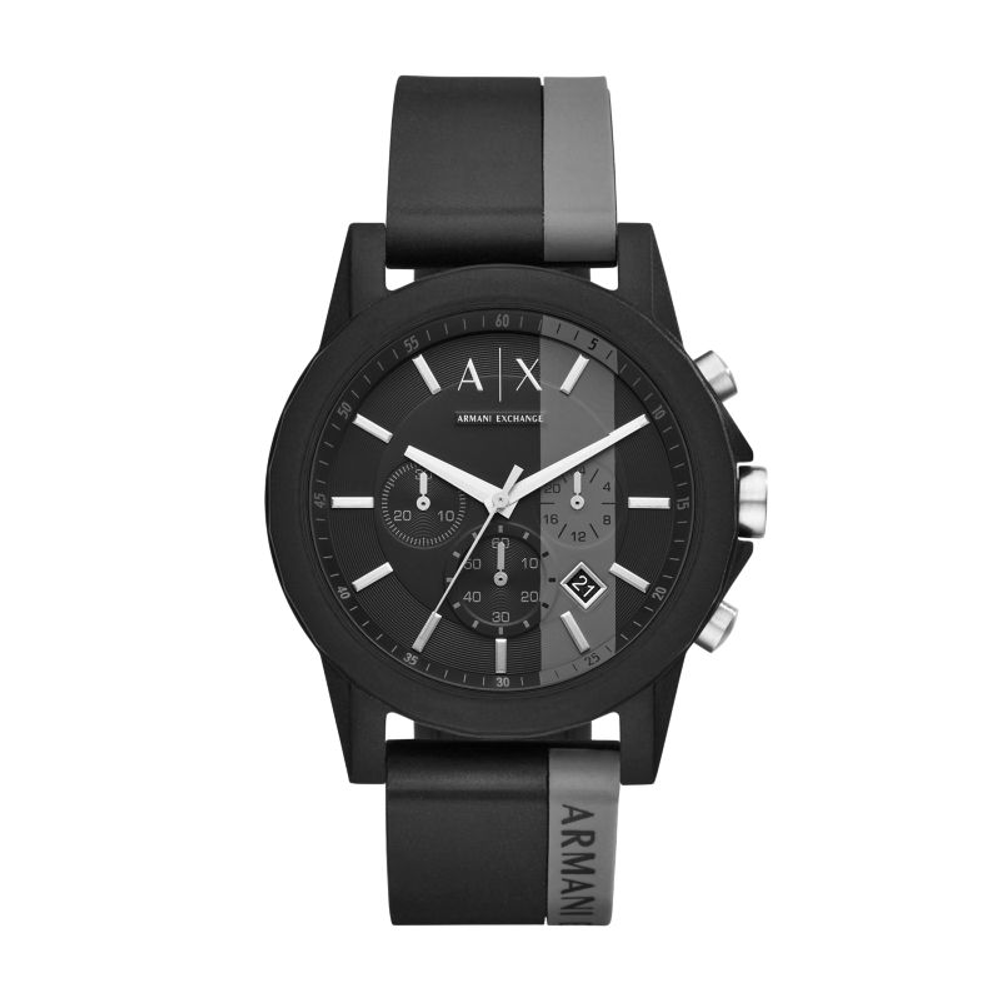 ARMANI EXCHANGEAE Wrist Watch Quartz Movement Silicone Strap Black Dial Men"s Watches Darth Vader Gift Box