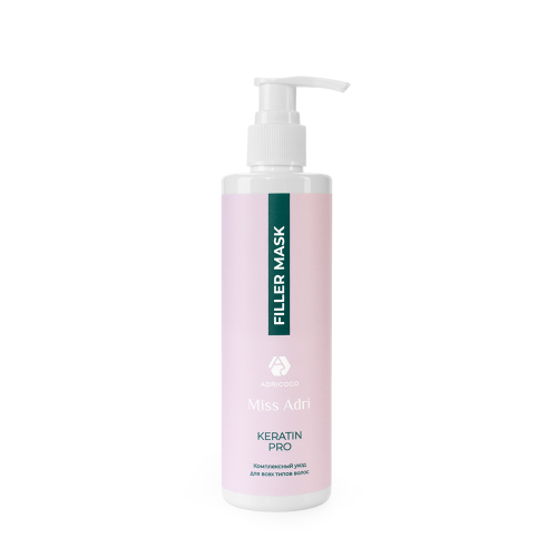 ADRICOCO Miss Adri Keratin Pro Универсальная маска-филлер для волос с кератином, 250 мл (06656)