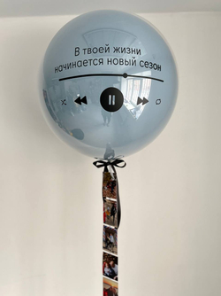 Воздушные гелиевые шарики с доставкой по Хабаровску Фотобокс №4832