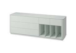 Тумба Tammi 5 ящиков 4 полки ширина 200 см (светло-серый)