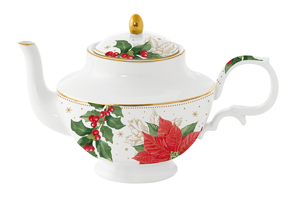 Чайник 800мл Easy Life Пуансеттия и ягоды