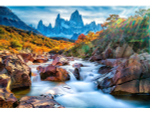 Алмазная мозаика 30х40см. "Река у горы Фицрой" с полн.заполнен.на подрам. (Арт. НД-0393)