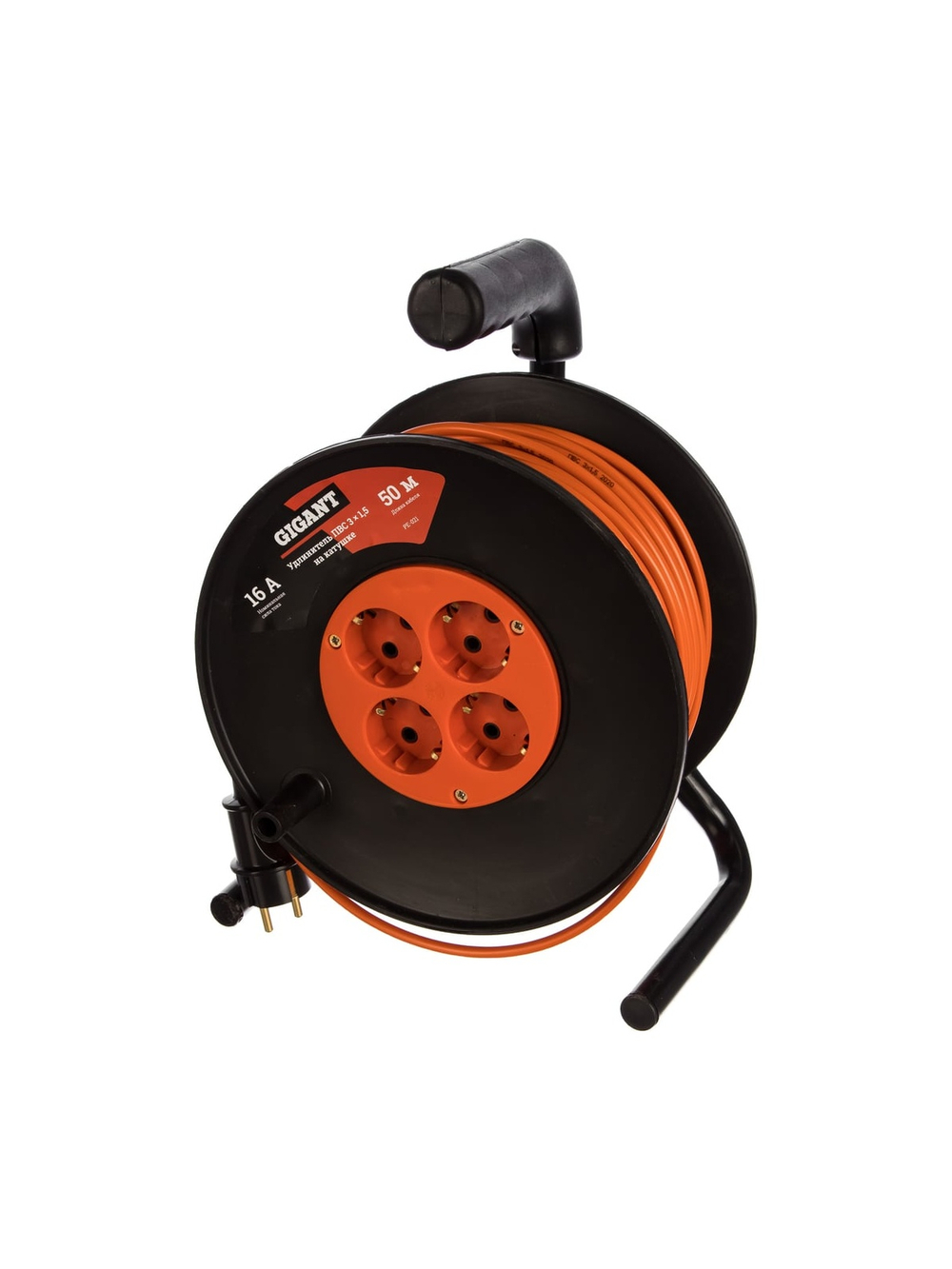 Удлинитель Gigant ПВС 3x1,5 50м на катушке 80073