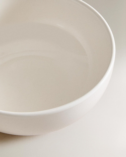 Zara Home миска из каменной керамики, цвет белый, 14.2 см