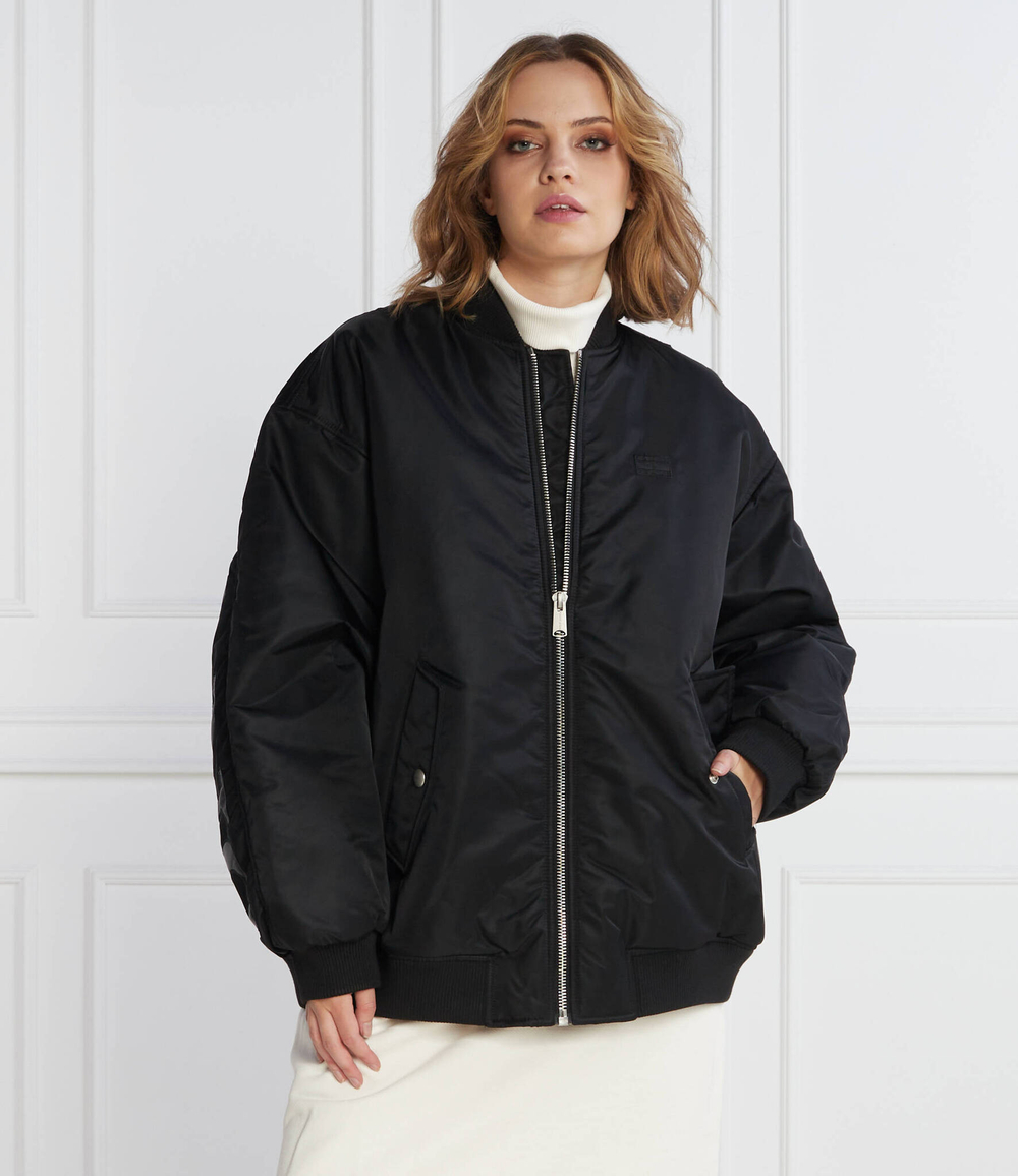 Куртка бомбер TJW OVR TONAL APPLIQUE Tommy Jeans - черный(DW0DW16563)
