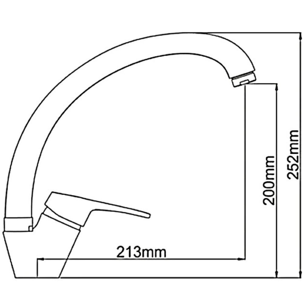 Смеситель для кухни, Frap, с картриджем, чер, F4113-7