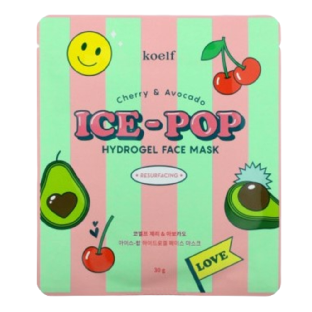 Маска гидрогелевая с вишней и авокадо Koelf Cherry&amp;avocado hydrogel face mask, 30 г