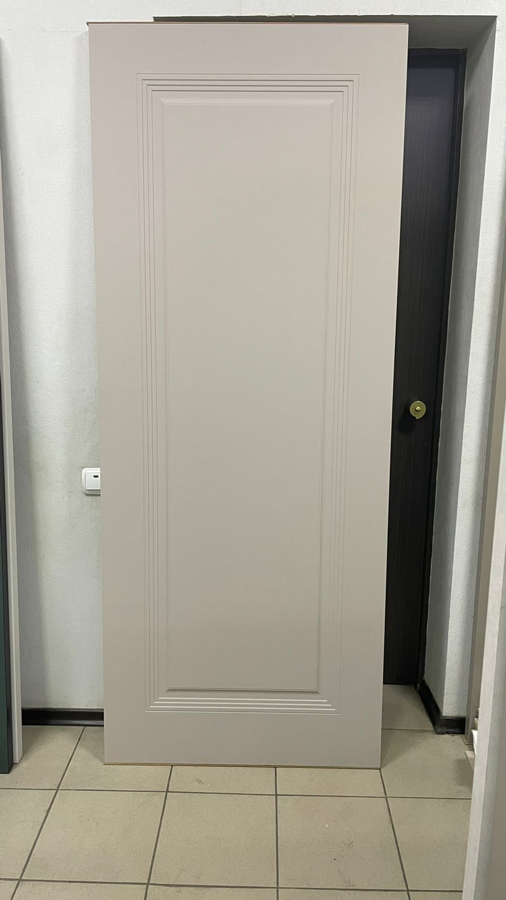 Дверь межкомнатная STEPS эмалит белый/грей