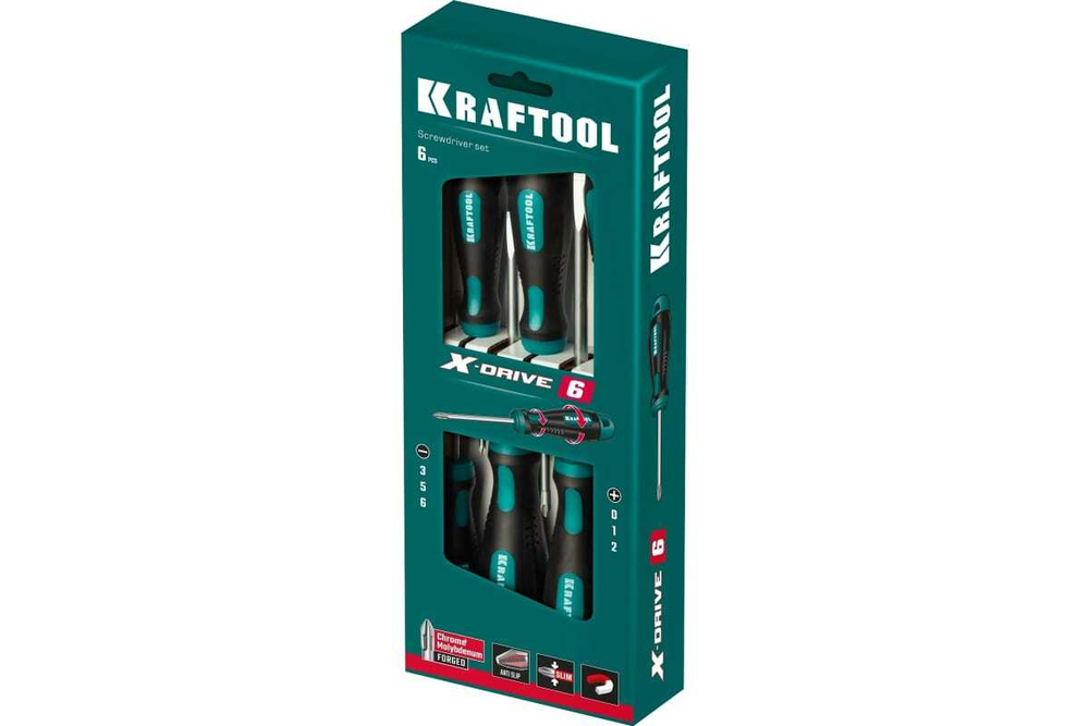 Набор отверток KRAFTOOL Х-Drive-6 6 шт 250081-H6_z01