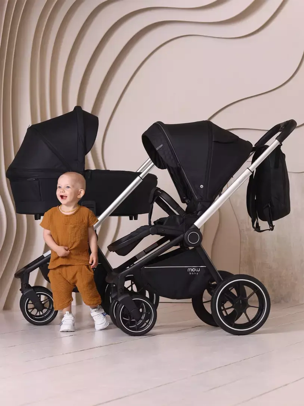 Коляска детская MOWBaby "ZOOM"PU (2в1) RA086