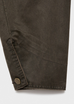 Джинсовая парка с вельветовым воротником