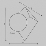 Накладной светильник Maytoni Cubeo MOD445WL-01B