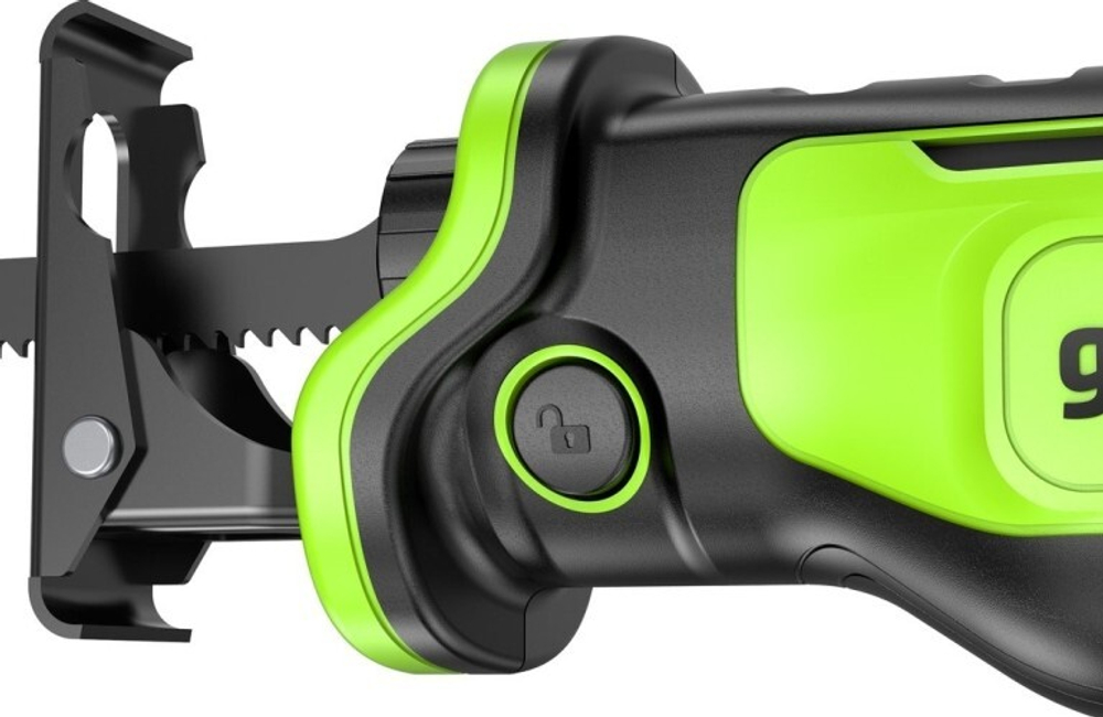 Пила сабельная аккумуляторная GREENWORKS GPT-BLRS-1 24V, АКБ 2Ач и ЗУ 1200607CUA