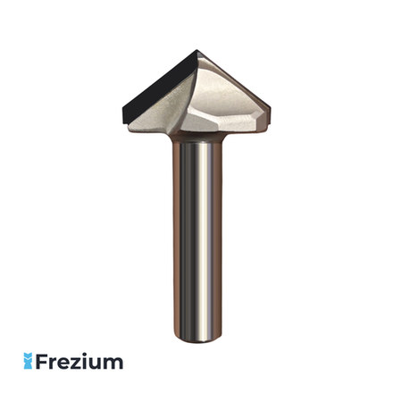 Галтельная V-образная фреза алмазная по дереву "O.G.Germany" (35x12x17.4 105 градусов; 1735928 PCD)