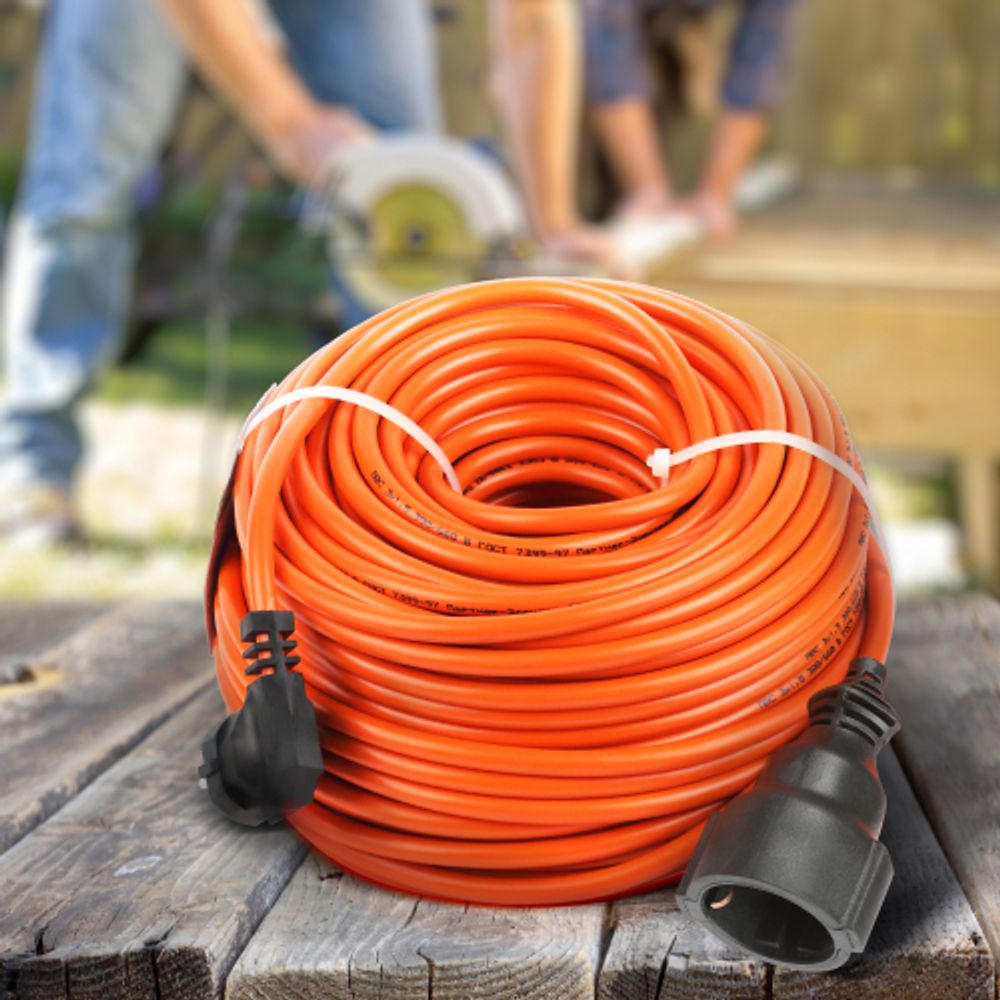 Удлинитель силовой ЭРА UPx-1e-3x1.5-50m в бухте c заземлением 1 розетка 50м ПВС 3х1.5мм2