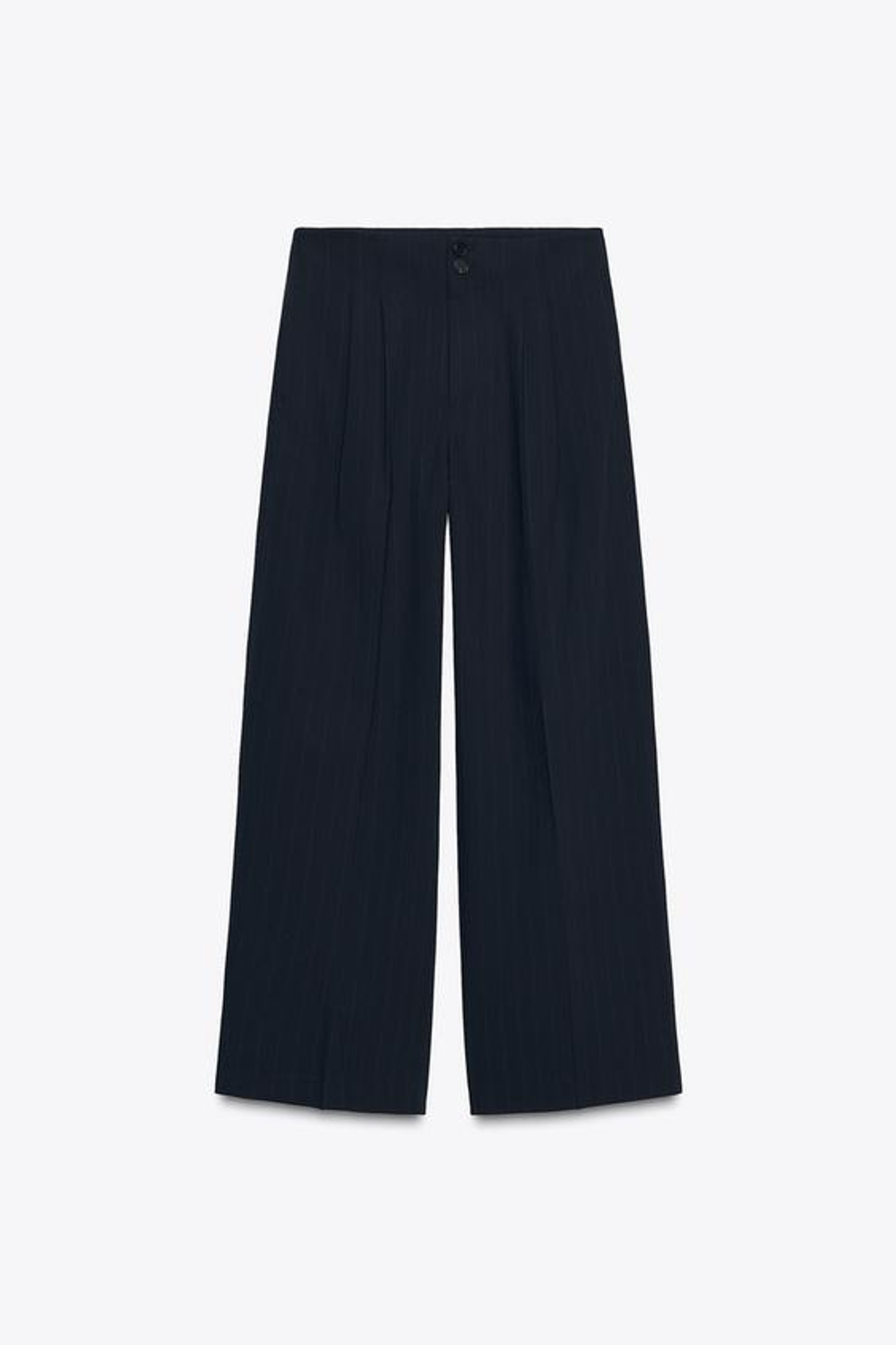 ZARA БРЮКИ В ПОЛОСКУ — ZW COLLECTION, МОРСКОЙ СИНИЙ