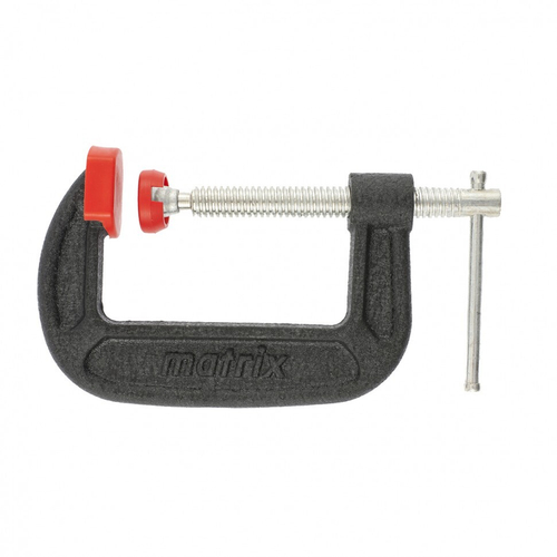 20603 Струбцина G-образная, усиленная 75 мм// Matrix