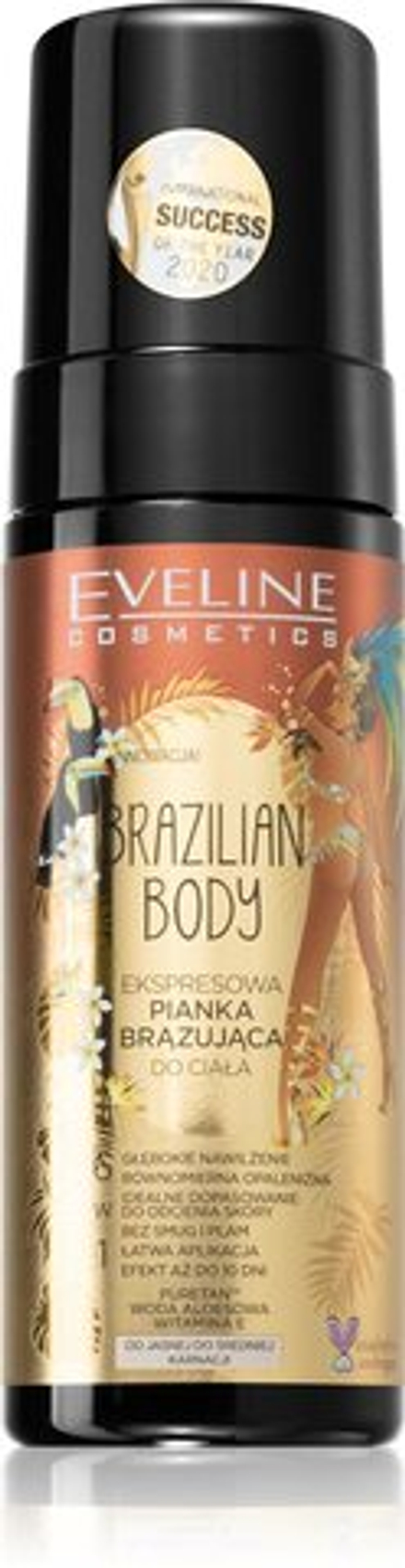 Eveline Cosmetics Brazilian Body - мусс для тела для быстрого загара /   150  ml  / GTIN 5903416006923