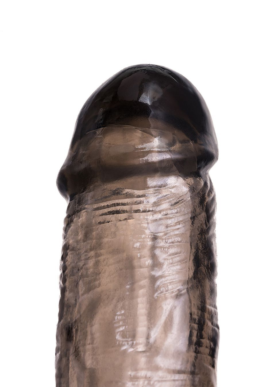 Насадка на пенис с вибрацией XLover by TOYFA, TPE, черный прозрачный, 15,5 см