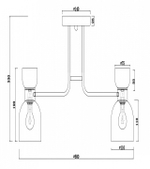 Потолочная люстра Freya Isla FR5094PL-05G
